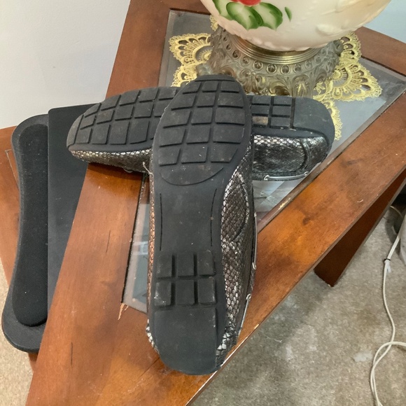 Clarks Metallic Pewter Dunbar Cruiser Loafer Flats Size 11 - Picture 8 of 10